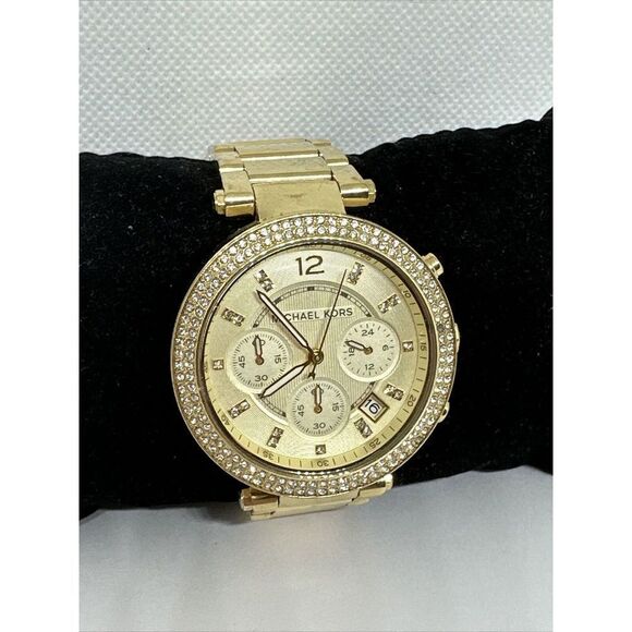 Michael Kors Parker MK5354 Women\'s Gold Stainless Steel Analog Dial Watch NUL7 main image 8
